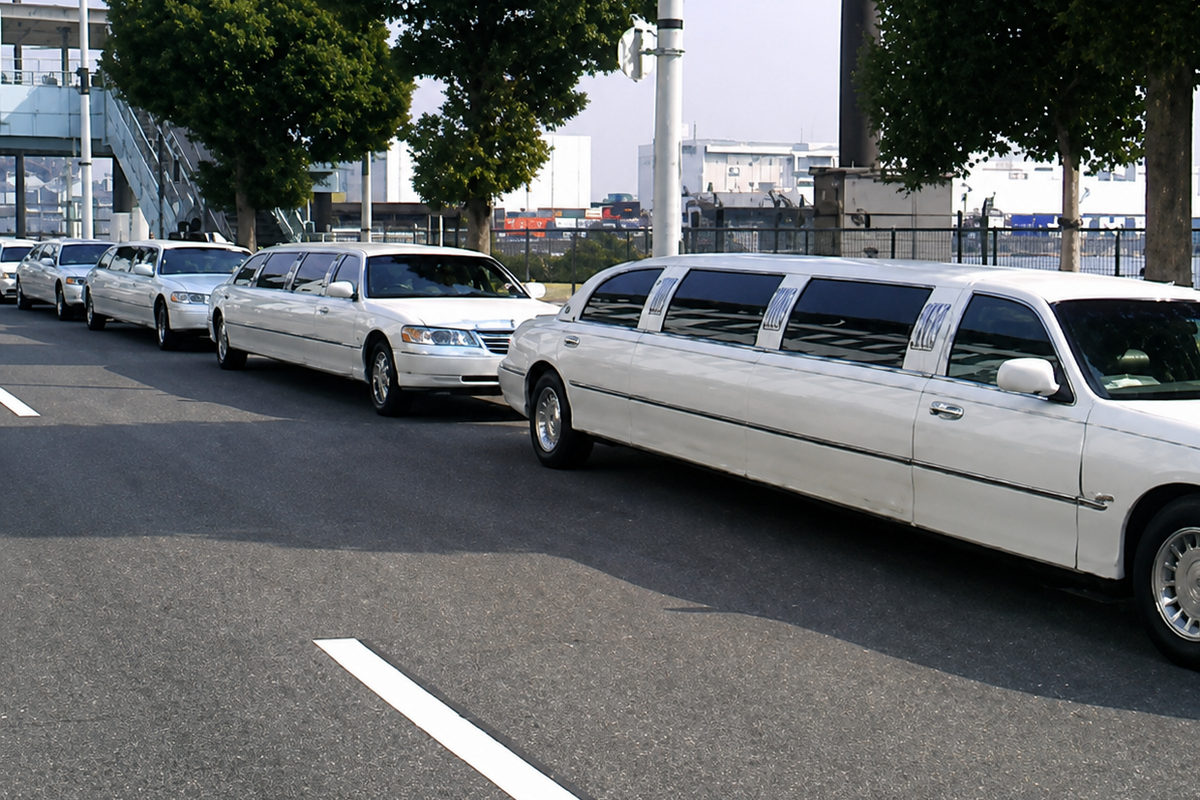 Luxury Wedding Fleet — 8 Vehicle Coordinated Service